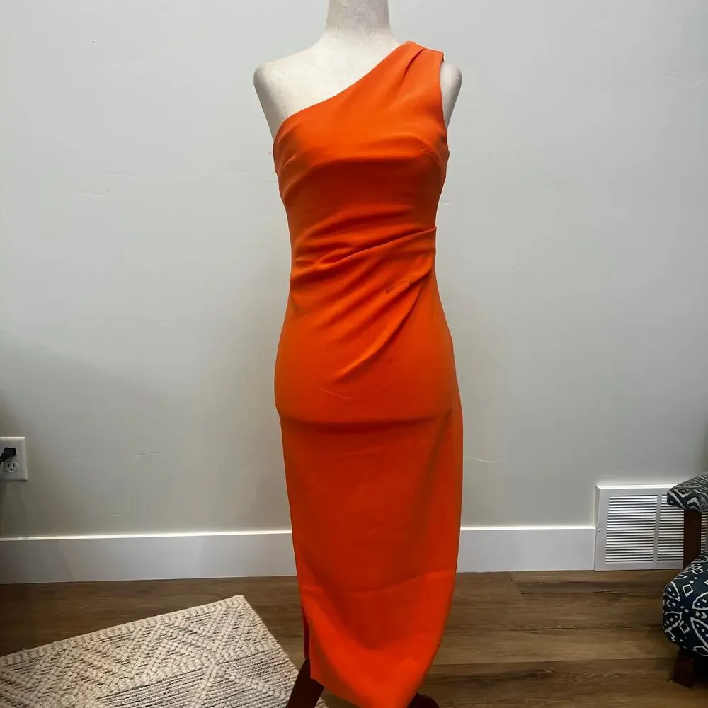 PETAL & PUP Women's Nadene Dress Size 2 In Orange - Picture 4 of 14